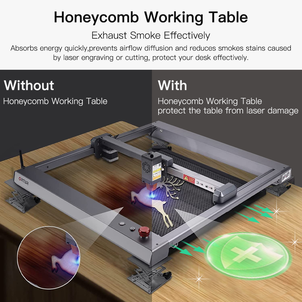 Laser Engraving Machine Fast S - Honeycomb Laser Bed ulasan dan harga