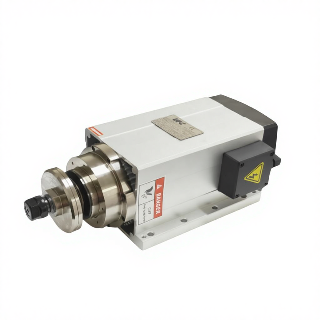 5.5KW  Square Air Cooled High  - Cnc Spindle Motor ulasan dan harga