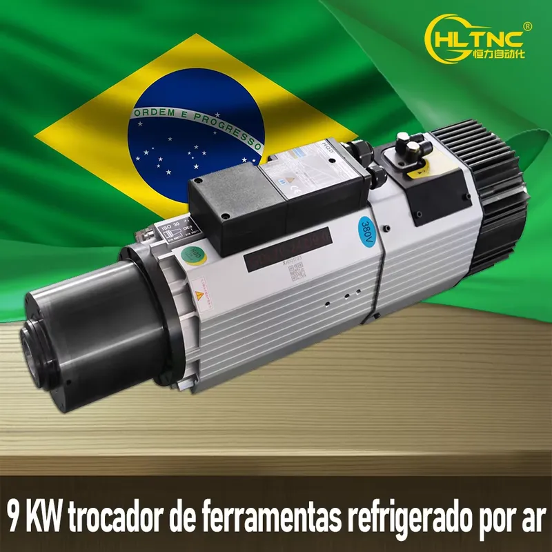 AP01 9KW ISO30 Air Cooled ATC  - Cnc Spindle Motor ulasan dan harga