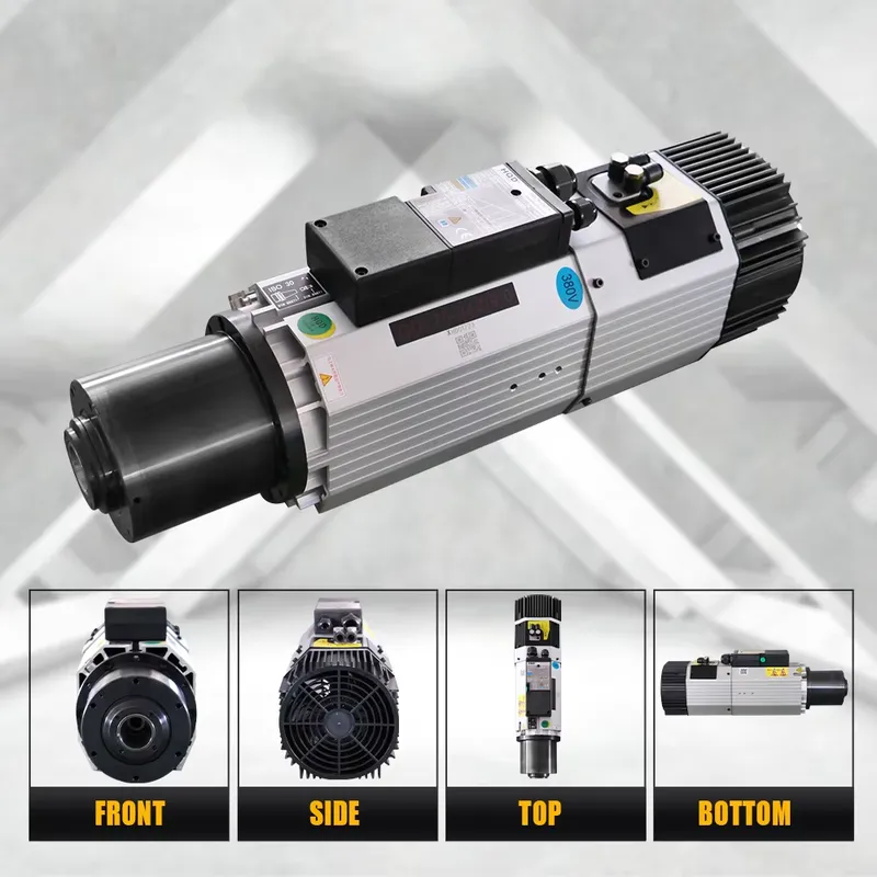 AP01 9KW ISO30 Air Cooled ATC  - Cnc Spindle Motor ulasan dan harga
